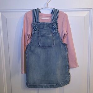 Girls Dress Outfit - Joe Fresh Dress & Old Navy Top - Size 3T